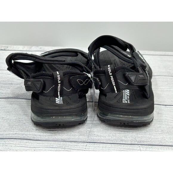 New Gold Pigeon Unisex Black Athletic Comfort Easy Go Snap Lock Sandals Size 39 - Picture 6 of 8